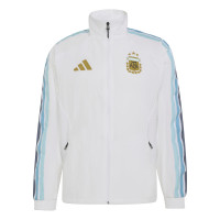 adidas Argentinië Anthem Trainingsjack 2026-2028 Wit Goud Blauw