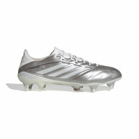 adidas Copa Pure IV Elite Crampons Vissés Chaussures de Foot (SG) Argenté Blanc Gris Foncé