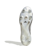 adidas Copa Pure IV Elite Crampons Vissés Chaussures de Foot (SG) Argenté Blanc Gris Foncé