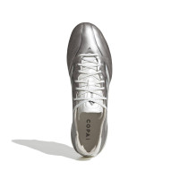 adidas Copa Pure IV Elite Crampons Vissés Chaussures de Foot (SG) Argenté Blanc Gris Foncé