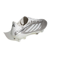 adidas Copa Pure IV Elite Crampons Vissés Chaussures de Foot (SG) Argenté Blanc Gris Foncé