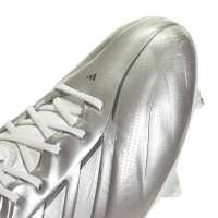adidas Copa Pure IV Elite Crampons Vissés Chaussures de Foot (SG) Argenté Blanc Gris Foncé