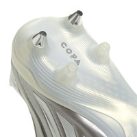 adidas Copa Pure IV Elite Crampons Vissés Chaussures de Foot (SG) Argenté Blanc Gris Foncé