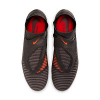 Nike Phantom 6 High LV8 Elite Gazon Naturel Chaussures de Foot (FG) Gris Foncé Orange Multicolore