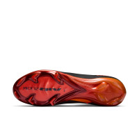 Nike Zoom Mercurial Superfly 10 LV8 Elite Gazon Naturel Chaussures de Foot (FG) Noir Orange Multicolore