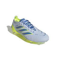 adidas Predator Elite Gras Voetbalschoenen (FG) Lichtblauw Blauw Geel