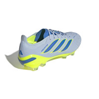 adidas Predator Elite Gras Voetbalschoenen (FG) Lichtblauw Blauw Geel