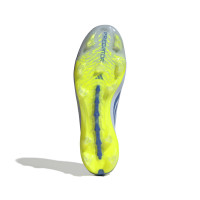 adidas Predator Elite Gras Voetbalschoenen (FG) Lichtblauw Blauw Geel