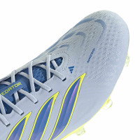 adidas Predator Elite Gras Voetbalschoenen (FG) Lichtblauw Blauw Geel