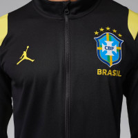 Nike Brazilië x Jordan Academy Pro Trainingsjack 2026-2028 Zwart Geel Mintgroen