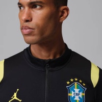 Nike Brazilië x Jordan Academy Pro Trainingsjack 2026-2028 Zwart Geel Mintgroen