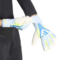 adidas Predator Pro HYS Gants de Gardien de But Bleu Clair Bleu Néon Jaune