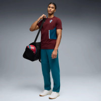 PUMA Portugal Pumatech T-Shirt 2026-2028 Bordeauxrood Blauwgroen Wit