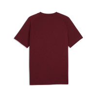 PUMA Portugal Pumatech T-Shirt 2026-2028 Bordeauxrood Blauwgroen Wit
