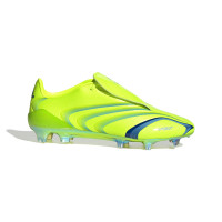 adidas F50 Tunit Elite Gazon Naturel Chaussures de Foot (FG) Lucid Lemon Bleu