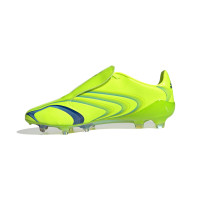 adidas F50 Tunit Elite Gazon Naturel Chaussures de Foot (FG) Lucid Lemon Bleu