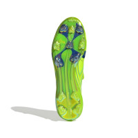 adidas F50 Tunit Elite Gazon Naturel Chaussures de Foot (FG) Lucid Lemon Bleu