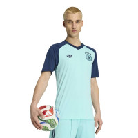 adidas Allemagne Pre-Match Maillot d'Entraînement 2026-2028 Turquoise Bleu Foncé