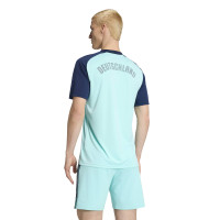 adidas Allemagne Pre-Match Maillot d'Entraînement 2026-2028 Turquoise Bleu Foncé