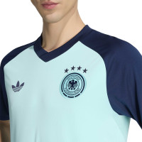 adidas Allemagne Pre-Match Maillot d'Entraînement 2026-2028 Turquoise Bleu Foncé