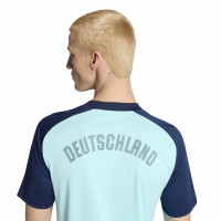 adidas Allemagne Pre-Match Maillot d'Entraînement 2026-2028 Turquoise Bleu Foncé