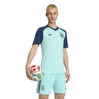 adidas Allemagne Pre-Match Maillot d'Entraînement 2026-2028 Turquoise Bleu Foncé