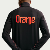 Nike Nederland Strike Trainingstrui 1/4-Zip 2026-2028 Zwart Oranje