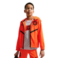 Veste d'entraînement Nike Netherlands Anthem 2026-2028 pour Enfants, orange vif et noir