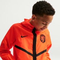 Veste d'entraînement Nike Netherlands Anthem 2026-2028 pour Enfants, orange vif et noir
