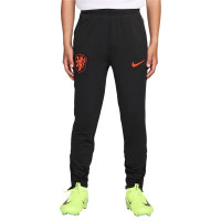 Survêtement Nike Netherlands Strike 1/4-Zip 2026-2028 pour Enfants, noir et orange