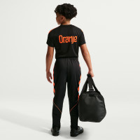 Pantalon d'entraînement Nike Netherlands Strike 2026-2028 pour enfants, noir et orange