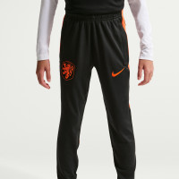 Survêtement Nike Netherlands Strike 1/4-Zip 2026-2028 pour Enfants, noir et orange