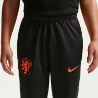Pantalon d'entraînement Nike Netherlands Strike 2026-2028 pour enfants, noir et orange