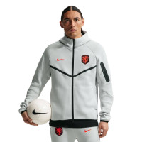 Nike Nederland Tech Fleece Trainingspak 2026-2028 Lichtgrijs Zwart Feloranje