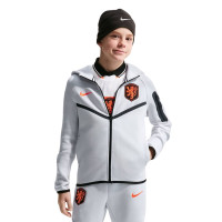 Nike Nederland Tech Fleece Trainingspak 2026-2028 Kids Lichtgrijs Zwart Feloranje