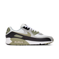 Nike Air Max 90 Sneakers Wit Zwart Olijfgroen Lichtgrijs