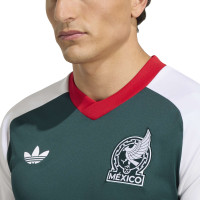 adidas Mexico Pre-Match Trainingsshirt 2026-2028 Donkergroen Wit