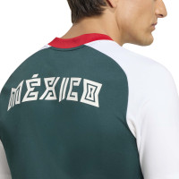 adidas Mexico Pre-Match Trainingsshirt 2026-2028 Donkergroen Wit
