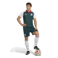 adidas Mexico Pre-Match Trainingsshirt 2026-2028 Donkergroen Wit