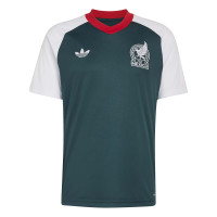 adidas Mexico Pre-Match Trainingsshirt 2026-2028 Donkergroen Wit