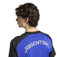 adidas Argentine Pre-Match Maillot d'Entraînement 2026-2028 Bleu Noir Blanc