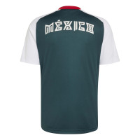 adidas Mexico Pre-Match Trainingsshirt 2026-2028 Donkergroen Wit