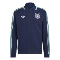 adidas Duitsland Originals Anthem Trainingsjack Donkerblauw Lichtblauw Wit