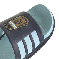adidas Adilette Argentinië Slippers Lichtblauw Donkerblauw Goud