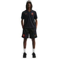 Nike Pays-Bas Ensemble d'Été Polo 2026-2028 Noir Orange