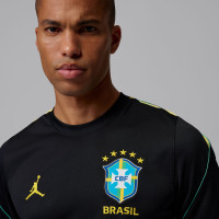 Nike Brésil x Jordan Strike Maillot d'Entraînement 2026-2028 Noir Jaune Vert Bleu