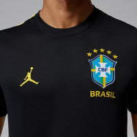 Nike Brésil x Jordan Strike Maillot d'Entraînement 2026-2028 Noir Jaune Vert Bleu