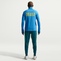 Pull en Haut d'Entraînement Nike Brazil Strike 1/4-Zip 2026-2028 Bleu Jaune