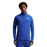 Haut d'entraînement Nike France Strike 1/4-Zip 2026-2028 Bleu foncé Bronze