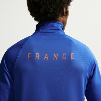 Survêtement Nike France Strike 1/4-Zip 2026-2028 Bleu foncé Bronze